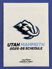 2025-2026 UTAH MAMMOTH Schedule 🏒 NHL Hockey Sked COOL‼️