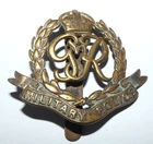 WW2 Military Police Cap Badge George VI Crown Name Poole On Slider  376