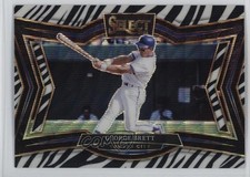 2025 Panini Select Diamond Level Zebra Prizm George Brett #292 HOF