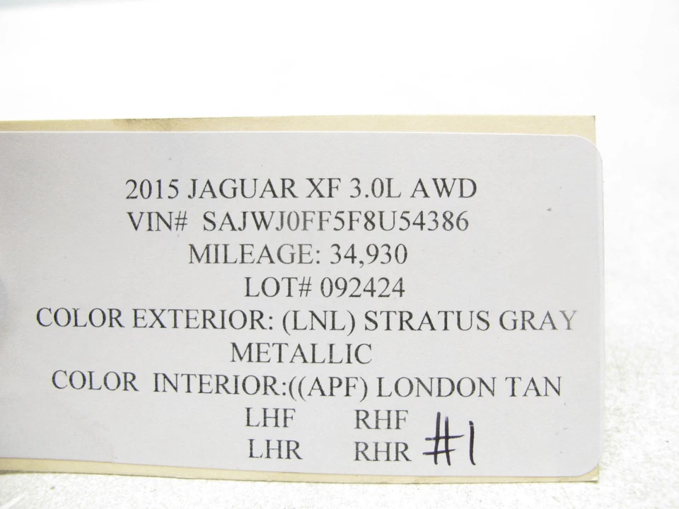 06-19 JAGUAR XF XFR XFR-S TIPO S X-TIPO X TAPA CUBIERTA DE RUEDA DE ALEACIÓN CENTRAL FABRICANTE DE EQUIPOS ORIGINALES 09242 1 Foto 4 de 4