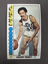 1976-77 Topps #36 Henry Bibby Utah Jazz Basketball Card NBA Tall Boy Card