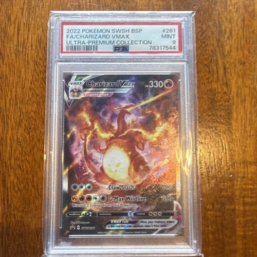 Pokémon Charizard VMAX SWSH261 Promo Full Art Holo PSA 9 Sword & Shield 2022