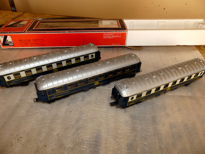 2x Lima 309201 Personenwagen und 1 Restaurantawagen Orient Express Pullman 1xOVP