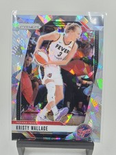 Kristy Wallace 2024 Panini Prizm WNBA Ice Prizm #133 Indiana Fever