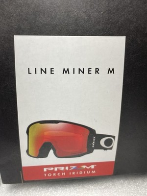 Oakley line miner m matte black prizm Torch Iridium 0007093 ski snowboard New