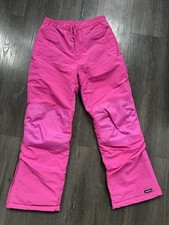 Lands End Kids The Squall Snow Ski Pants Winter grow along Pink Sz 12