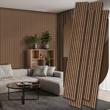 4 Pack Wood Panels for Wall 106.3"  11" Wood Slat Acoustic Panels for Wall
