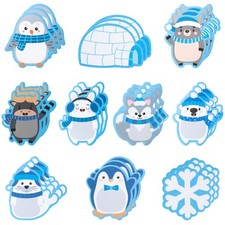 ANGOLIO Polar Animals Sticky Notes - 30Pcs Winter Cute Medium, Multicolor