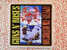 Music Sticker - GUNS N' ROSES: Los Angeles Hard Rock "Appetite For Destruction"
