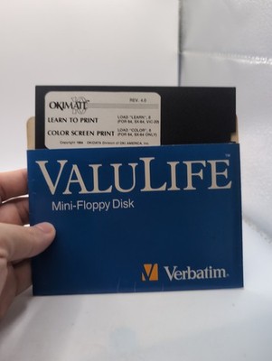 OKIMATE 10 Print Commodore 64 C64 PC 5.25'' Floppy Disk