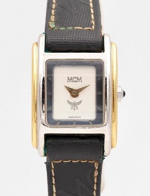 MCM München Damenuhr 30x20 | Tank-Design | Two-Tone | Swiss Made | Vintage Luxus