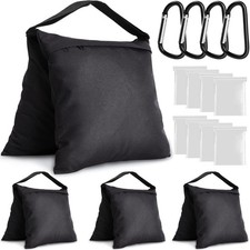 Aimosen 4 Packs Sandbags Weight Bags for Light Stand Photography 4PCS, Black