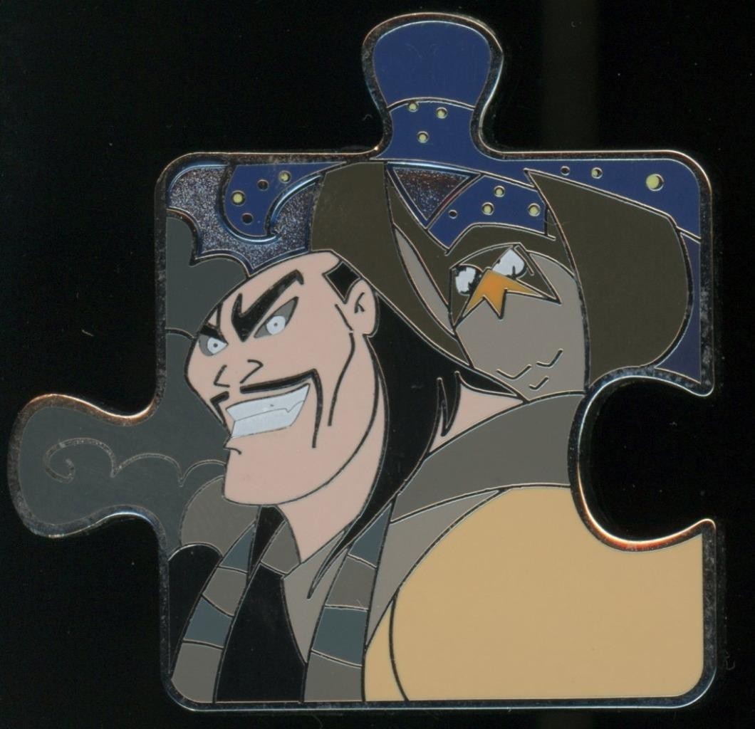 Character Connection Shan Yu Hayabusa Mulan Puzzle Mystery LE Disney Pin 135817