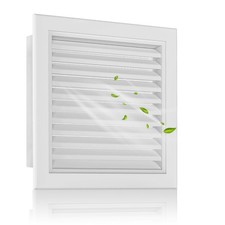 Zepoty 18x18 Aluminium Malowany wentylator dwuspadowy Poddasze Szopa Ekran wentylacyjny