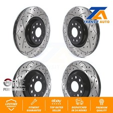 Front Rear Drilled Slot Brake Rotor Kit For Volkswagen Audi GTI Q3 Golf R Arteon