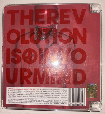 BIGBANG G-Dragon [COUP D'ETAT] Autographed Signed Album BIG