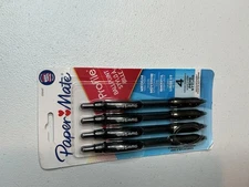 Paper Mate Profile Ballpoint Retractable Medium 1mm Pen Black 4/Pack 2113558