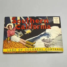 Vtg Southern Calif Postcard Book Set Intact Souvenir Folder Early 1900s Print