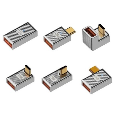 U-förmige Biegung Typ-C auf USB3.1 Buchse OTG Adapter für Handys Tablets