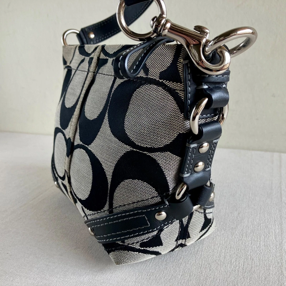 Coach Black Signature Hobo Bag | eBay