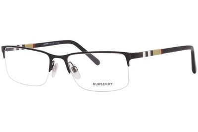 Burberry 0BE1282 1001 Black Palladium Metal Semi-Rimless  display picture 3