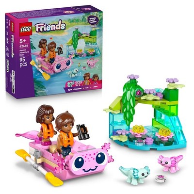 LEGO Friends 42681 Axolotl-Abenteuerboot, Spielzeug mit Tierfiguren