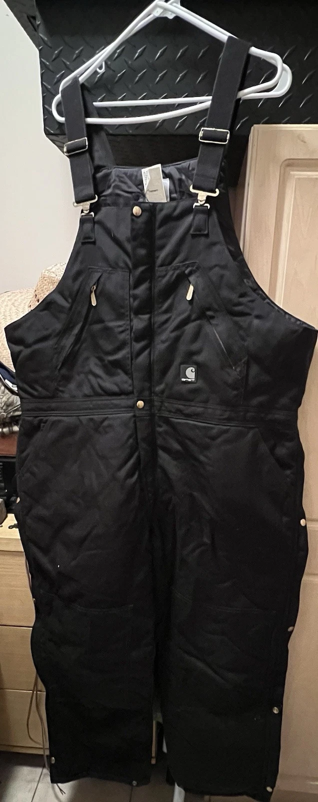 Carhartt Insulated Coveralls-Black-46x30