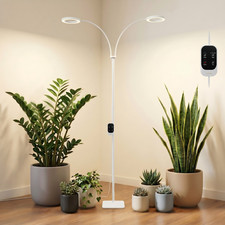 36W Full Spectrum LED Plant Light w/ Stand Timer Dimmable Grow Light for Plants