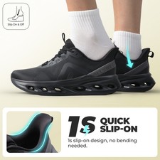 Women Comfortable Slip On Walking Sneakers Slip On Tennis Running Shoes