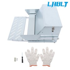 LABLT Automatic Chicken Feeder Poultry Feeder Galvanized Steel 20 lb 12 Chickens