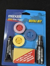 Maxell Pro Disc Fixer Refill Kit Total Repair and Cleaning Solution DSR-II NIB