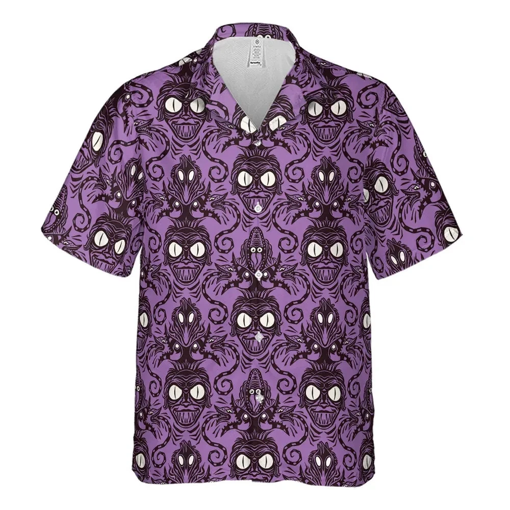 Beetlejuice Haunted Mansion Themed Hawaiian Shirt