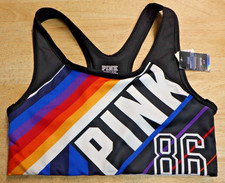 Victoria's Secret PINK Ultimate Unlined Sports Bra VS Size S Polyester Spandex