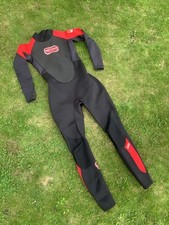 Men’s GUL Full Wetsuit Black/ Red Size S