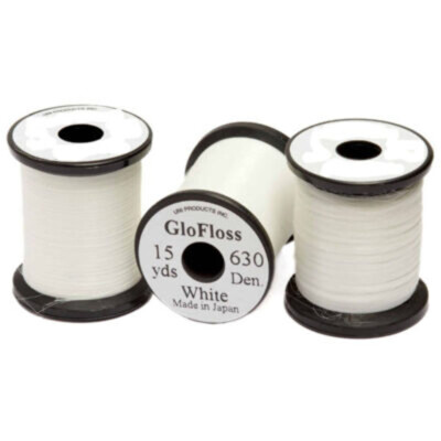 UNi GLOW Zahnseide 650 Denier & GLOW Garn 1300 Denier Lumious Fliegenbindematerial