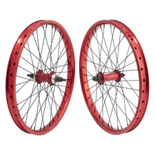 Wheel Set 20x1.75 SE BIKES RIPPER Red FlipFlop Double Walled 3/8 axle