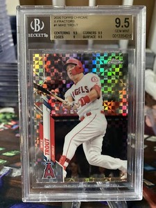 2020 Topps Chrome MIKE TROUT X-Fractor BGS 9.5 ANGELS Highest BGS Graded