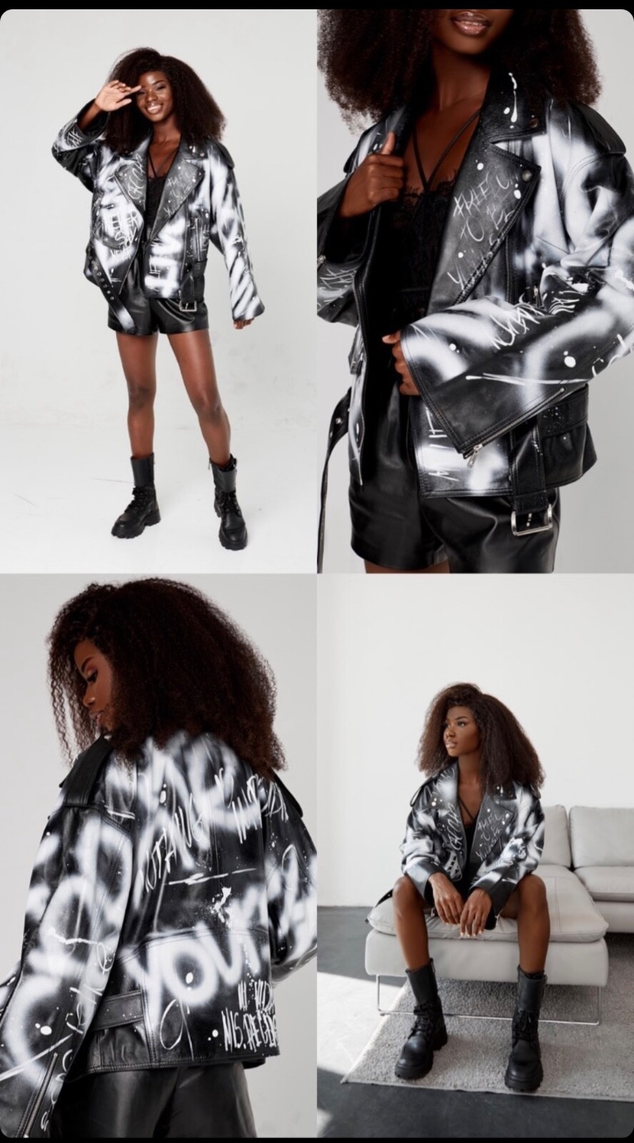 women genuine leather jacket small (any size available on pre-order)
