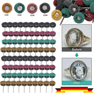 80Stk Universal Polierscheibe Schleifscheibe Ø25mm Für Dremel Räder Zubehör -