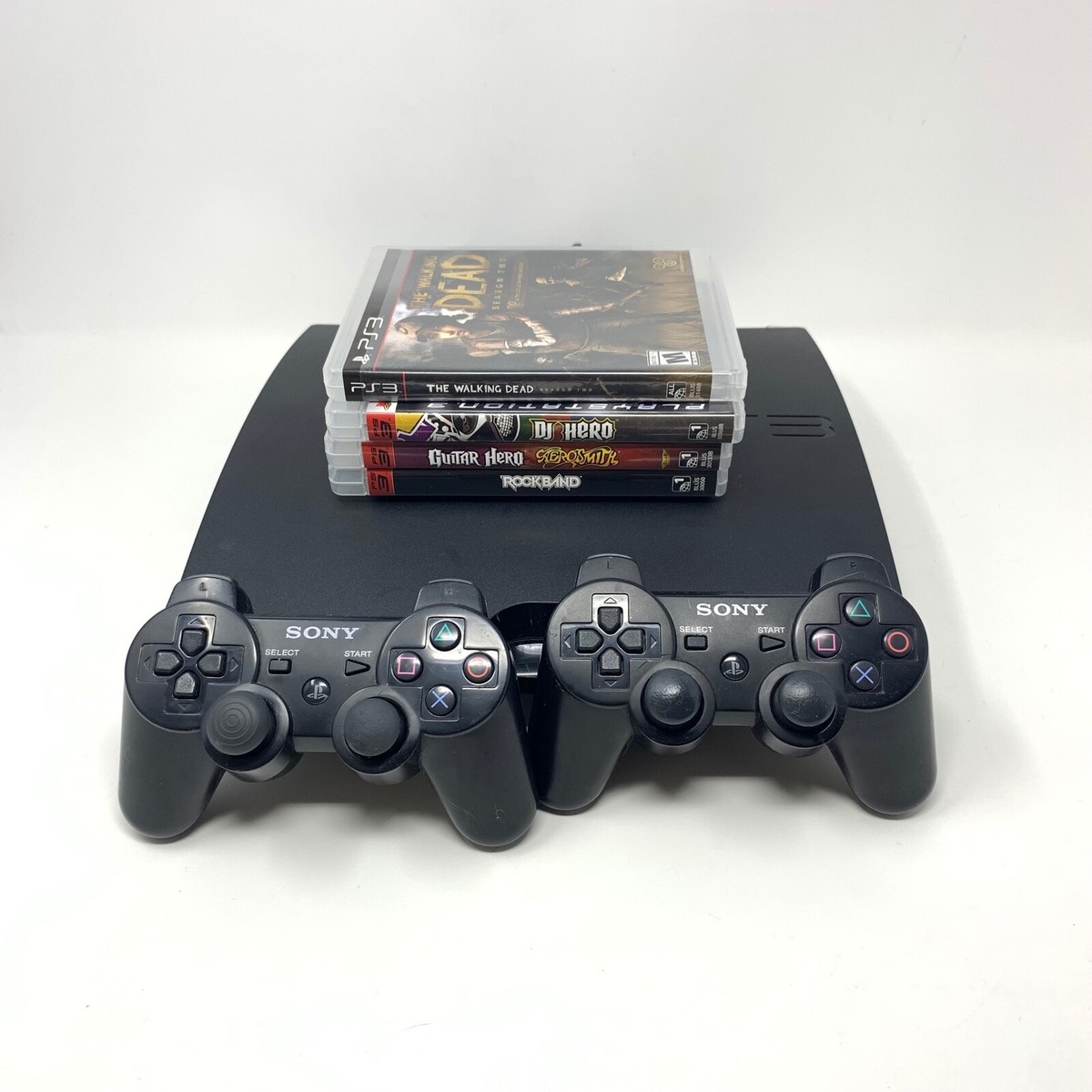 Sony Playstation 3 PS3 120GB Console BUNDLE -OEM Controllers/Games