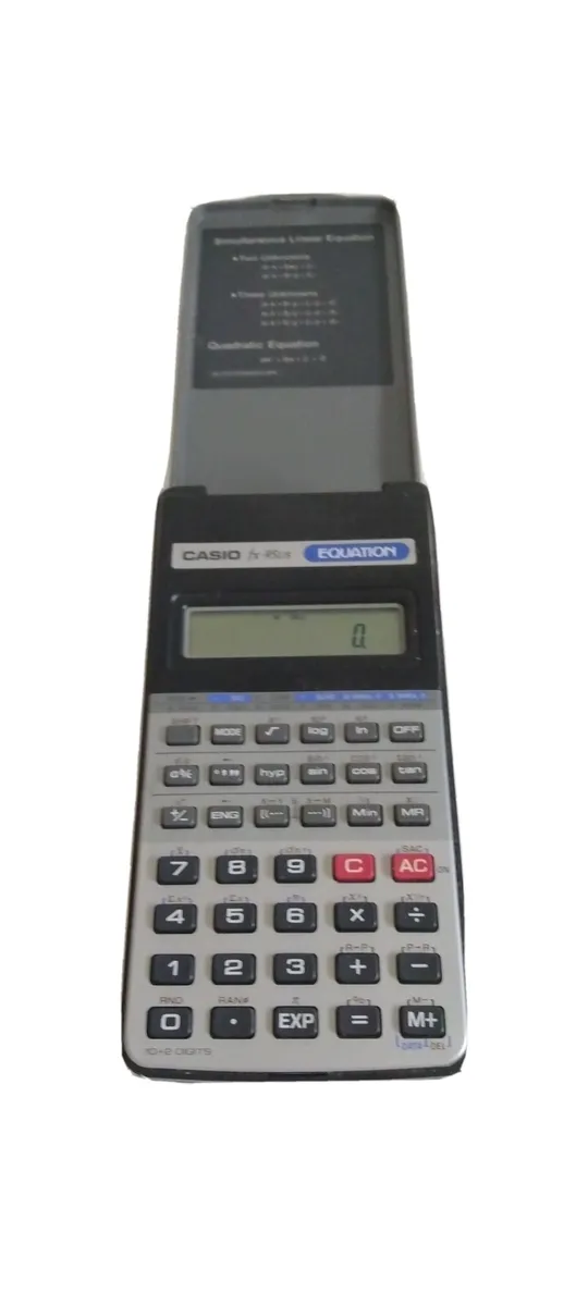 Irradiar enfermedad motor Casio fx-95 Equation Flip Lid Calculator | eBay