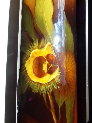 ARTIST SIGNED BY MINNIE MITCHELL WELLER LOUWELSA TALL VASE 14.5 INCHES - Picture 2 of 9