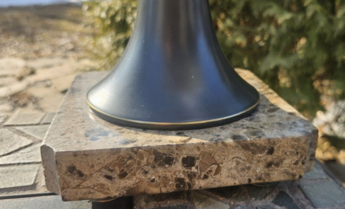 RARE Lite Source LSF-21415 One Light Lamp Bronze Glass Marble Base FREESHIPPING - Picture 5 of 23