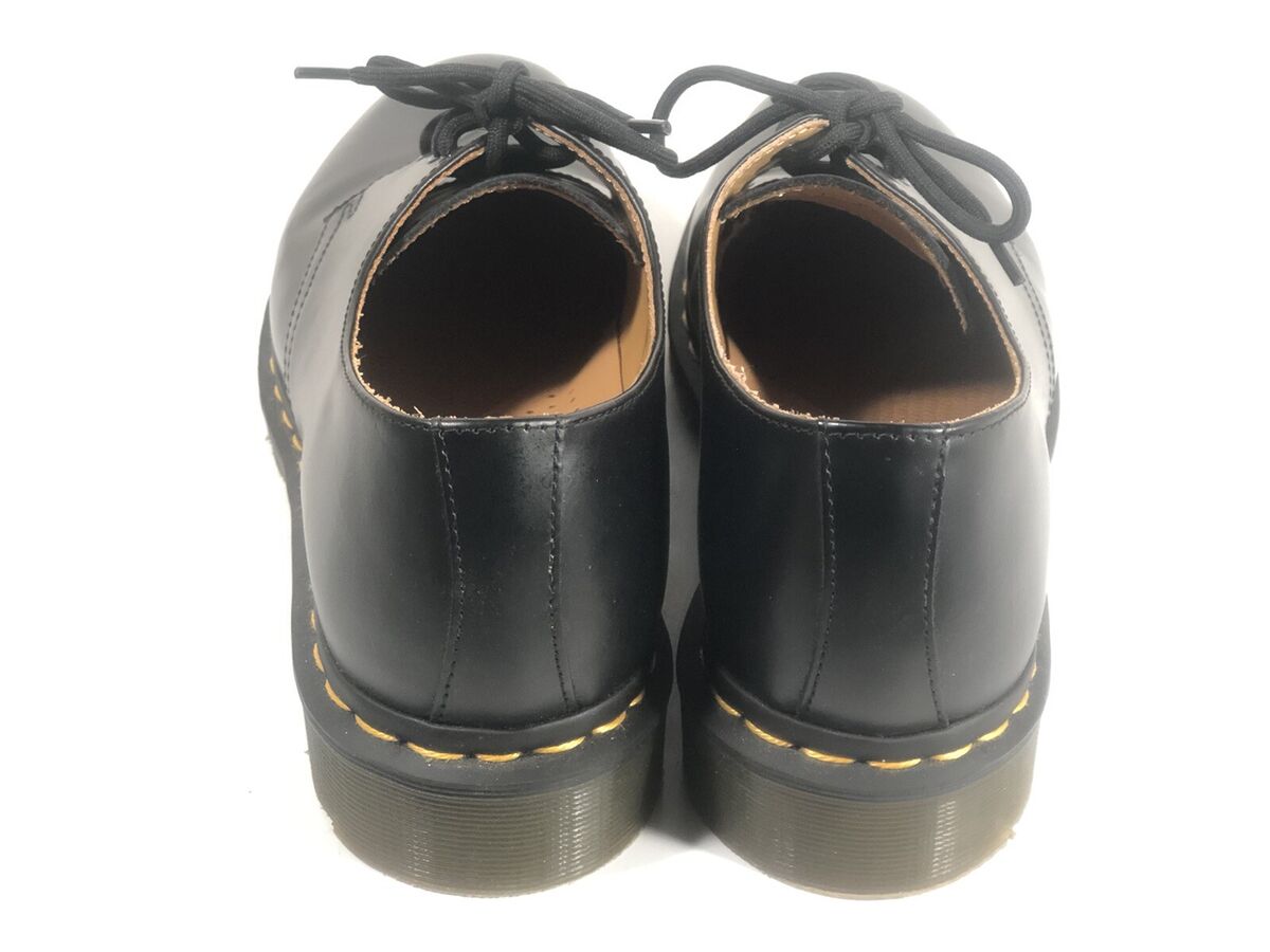 Doc Martens 11837 Womens Shiny Black Leather Oxford Boot Doc Martens 11837 Womens Shiny Black Leather Oxford Boot