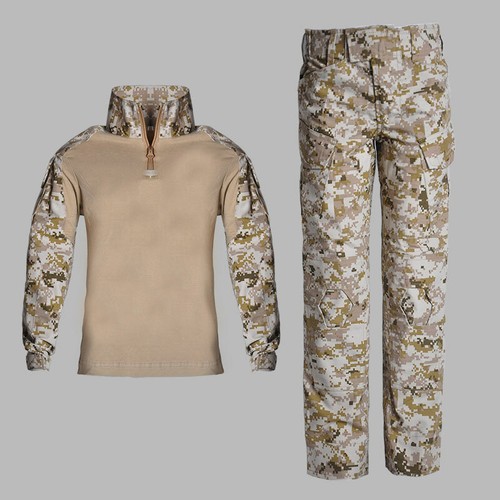Kids Tactical Combat Uniform Sets Boys Girls Shirt Pants Military BDU Pullover - Picture 16 of 21
