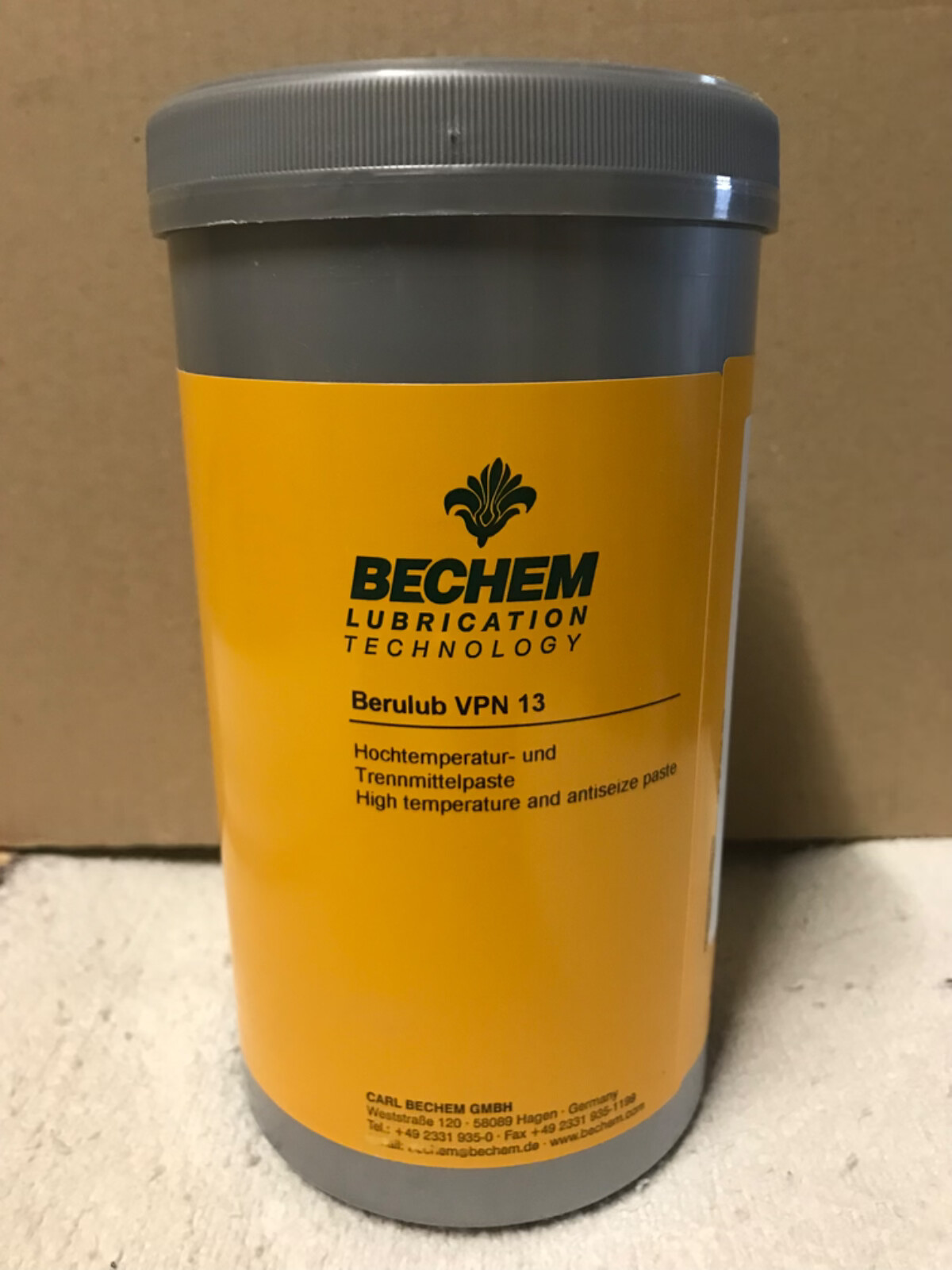 Pâte cuivre anti-grippage Berulub VPN 13 BECHEM pour vis bloquées