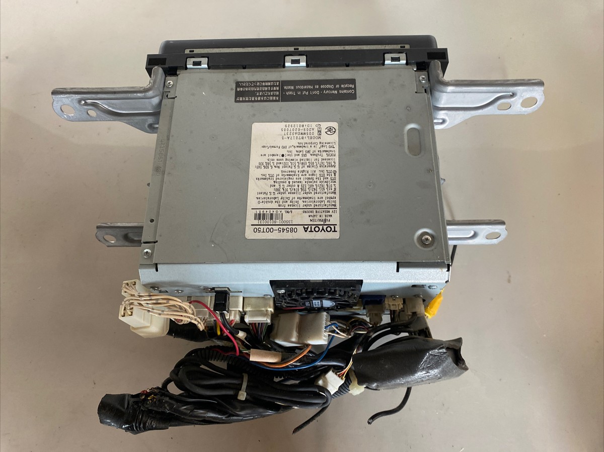 Toyota Fujitsu Ten Japanies 08545-00T50 DVD GPS head unit (A346 