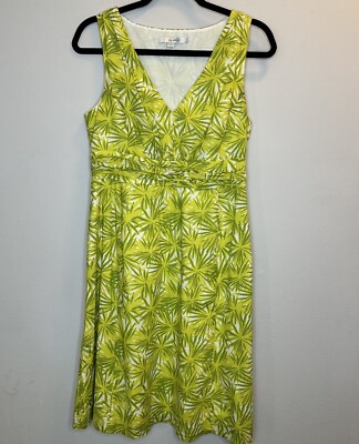 BODEN Womens 4R Lime Green Floral Dress V Neck Sleeveless 100% Cotton | eBay BODEN Womens 4R Lime Green Floral Dress V Neck Sleeveless 100% Cotton | eBay
