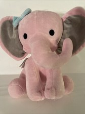Bedtime Originals Pink Elephant Lovey Hazel Twinkle Toes 10 inch plush Lovey