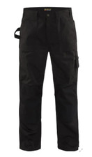 Blaklader 1670 1310 Work Pants with Knee Pad Pockets, Black, Size 40x32